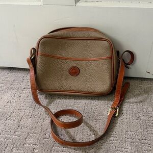 Dooney & Bourke Pebbled Leather Bag in Tan and Brown